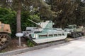 British infantry tank Matilda MKII is on the Memorial Site near the Armored Corps Museum in Latrun, Israel