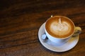 Latte art coffee Royalty Free Stock Photo