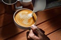 Latte art Royalty Free Stock Photo
