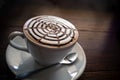 Latte Art in the Morning Breakfast.