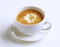 Latte with froth art Royalty Free Stock Photo