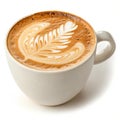 Latte isolated on transparent background Royalty Free Stock Photo