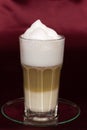 Latte Macchiato , a close up shot