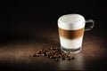 Latte macchiato coffee Royalty Free Stock Photo