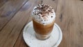 Latte macchiato coffee. Royalty Free Stock Photo