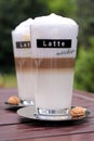 Latte Macchiato glasses Royalty Free Stock Photo