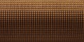 Lattice background, brown checkered texture, golden abstract perforated surface, geometric pattern, creative design Royalty Free Stock Photo