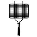 Lattice barbecue grill for cooking icon. Grill grate sign. Steel barbecue grill grid symbol. flat style Royalty Free Stock Photo