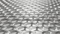 Futuristic Metallic Hexagonal Grid Cutting-Edge Technology. Royalty Free Stock Photo