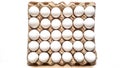 A lattice of eggs of thirty pieces Royalty Free Stock Photo