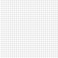 Lattice grid paper. Simple mesh seamless pattern. Squared grating on white background. Blank sheet in cells. Bisect traverse. Chec Royalty Free Stock Photo