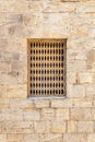 Latticed window in the Palace of the Shirvanshahs in Icheri Sheher Royalty Free Stock Photo