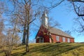 Latvia, Ancient Turaida castle in spring. Since 1214. Building on the territory Royalty Free Stock Photo