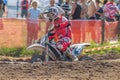 Latvia, Cesis, World championship motocross, Driver with motorcycle, race. 2012