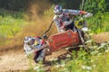 Latvia, Cesis, World championship motocross, sidecar, Driver wit