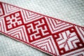 Latvia culture symbols - closeup of Lielvarde belt