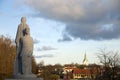 Dobele city, Latvia, Liberation Monument Royalty Free Stock Photo