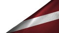 Latvia flag right side with blank copy space