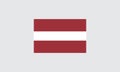 Latvia flag vector illustration Flag icon Standard color Standard size A rectangular flag