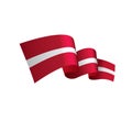 Latvia flag, vector illustration Royalty Free Stock Photo