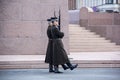 Latvia: guards on Freedom Monument of Riga