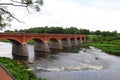 Latvia, Kuldiga brick bridge. It was built in 1874 Royalty Free Stock Photo