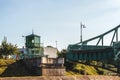 Latvia Liepaja. Cut-off bridge Royalty Free Stock Photo
