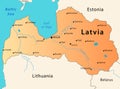 Latvia map