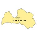 Latvia map icon design Royalty Free Stock Photo