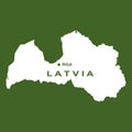 Latvia map icon Royalty Free Stock Photo