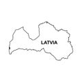 Latvia map icon