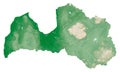 Latvia relief map