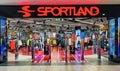 Sportland sporting goods retailer in the shopping mall