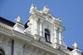 Latvia, Riga. Superstructure on a house roof in the form of jugendstil.