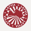 Latvia stamp.