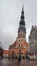 Latvia. Streets of the Old Town in Riga for Christmas. January 01, 2018