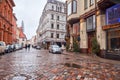 Latvia. Streets of the Old Town in Riga for Christmas. January 01, 2018