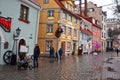 Latvia. Streets of the Old Town in Riga for Christmas. January 01, 2018