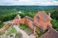 Latvian attraction - old Turaida castle.