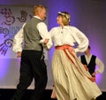 Latvian Couple Dancing