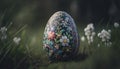 Latvian Easter Egg. Generative AI