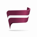 Latvian flag map pointer layout. Vector illustration. Royalty Free Stock Photo