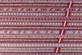Latvian national style background with ornamented ribbons Royalty Free Stock Photo