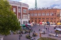 The Latvian Radio building in Riga Dome Cathedral Square