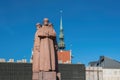 Latvian Riflemen Monument - Riga, Latvia Royalty Free Stock Photo