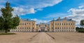 Latvian tourist landmark attraction - old ancient Rundale palace and park, Pilsrundale, Latvia