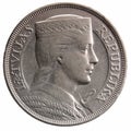 Sides of a 1929 Latvijas, circa 1929 Royalty Free Stock Photo