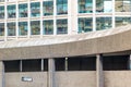 Lauderdale Place at Barbican estate in London with modern office in the background Royalty Free Stock Photo