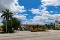SHELL fuel and gas station in Lauderdale-by-the-Sea, USA . Royalty Free Stock Photo
