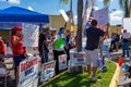 Republicans at vote counting protest outside Broward Country Supervisor of Elections Brenda Snipes` office Royalty Free Stock Photo